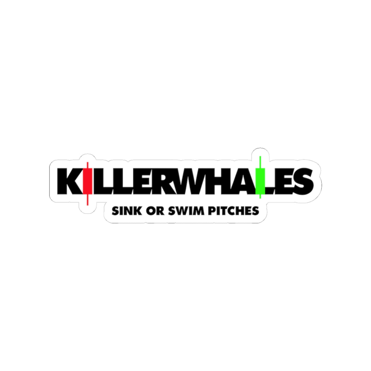 Killerwhales Kiss-Cut Stickers - Sink or Swim Pitches