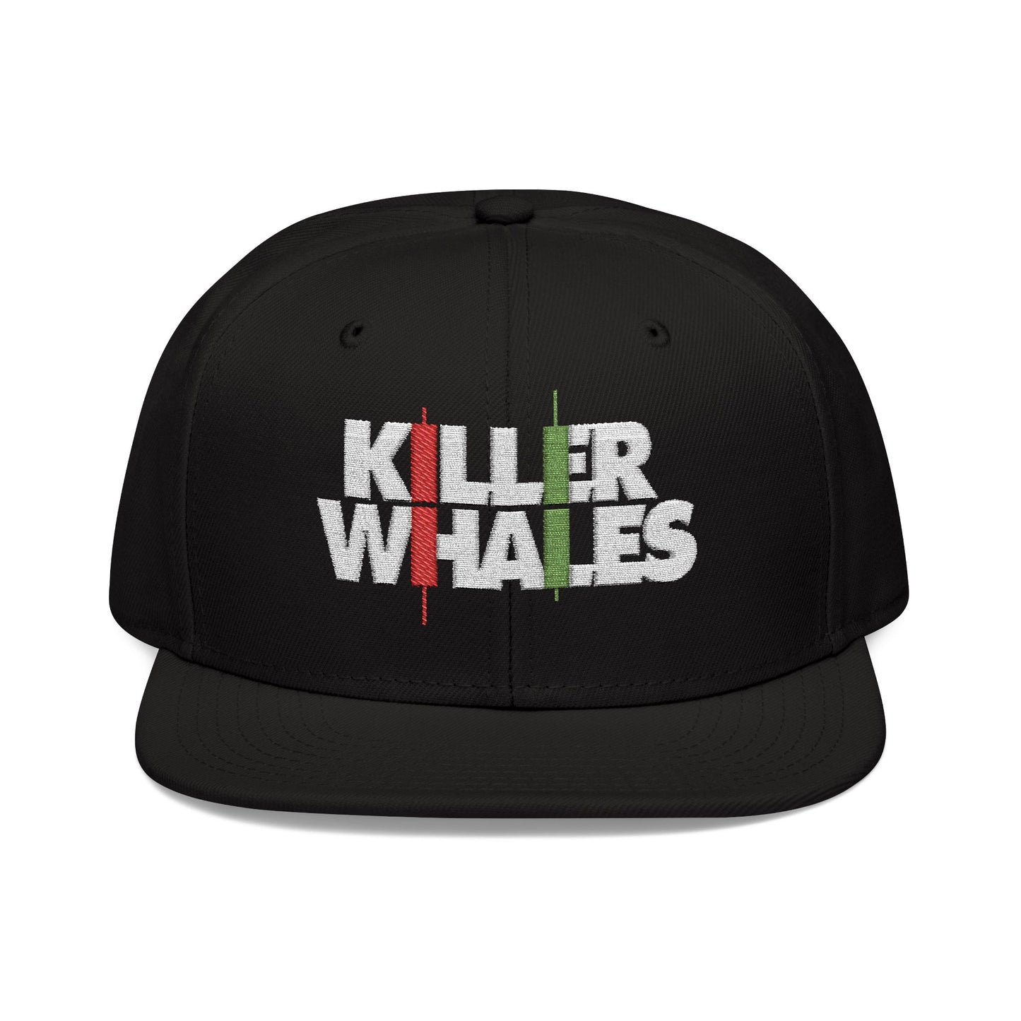 Killer Whales Embroidered Snapback Hat